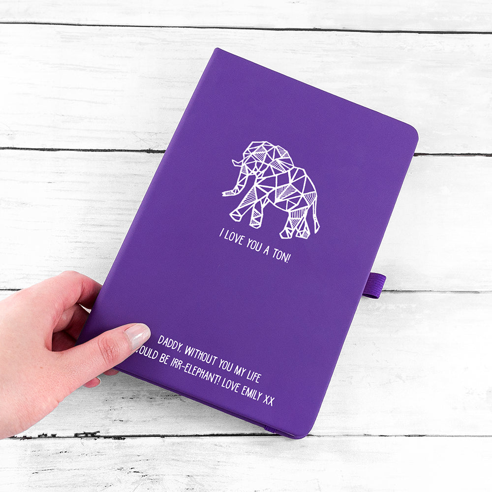 Personalised I Love You A Ton A5 Notebook