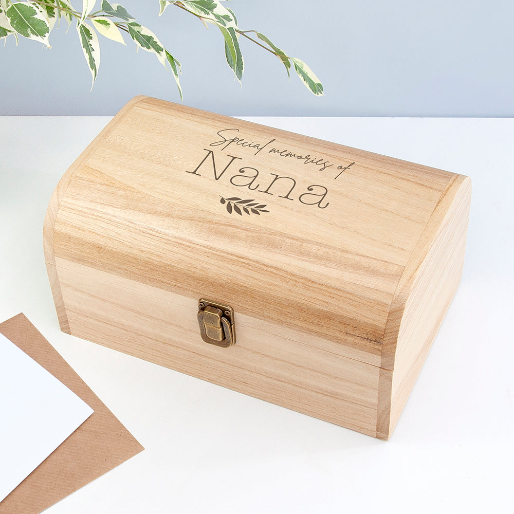 Personalised In Loving Memory Keepsake Chest