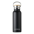 Personalised Insulated Bottle 17oz Bamboo Lid - Small Personalisation
