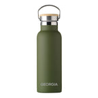 Personalised Insulated Bottle 17oz Bamboo Lid - Small Personalisation