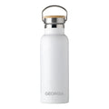 Personalised Insulated Bottle 17oz Bamboo Lid - Small Personalisation