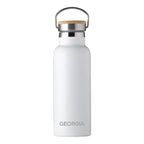 Personalised Insulated Bottle 17oz Bamboo Lid - Small Personalisation
