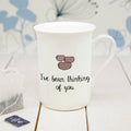 Personalised I've Bean Thinking Of You Bone China Mug