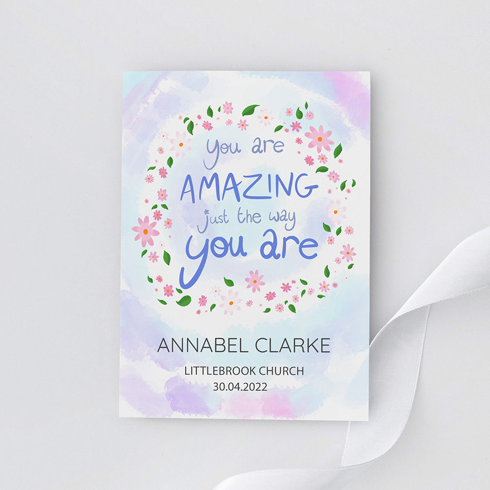 Personalised Just The Way You Are Framed Print