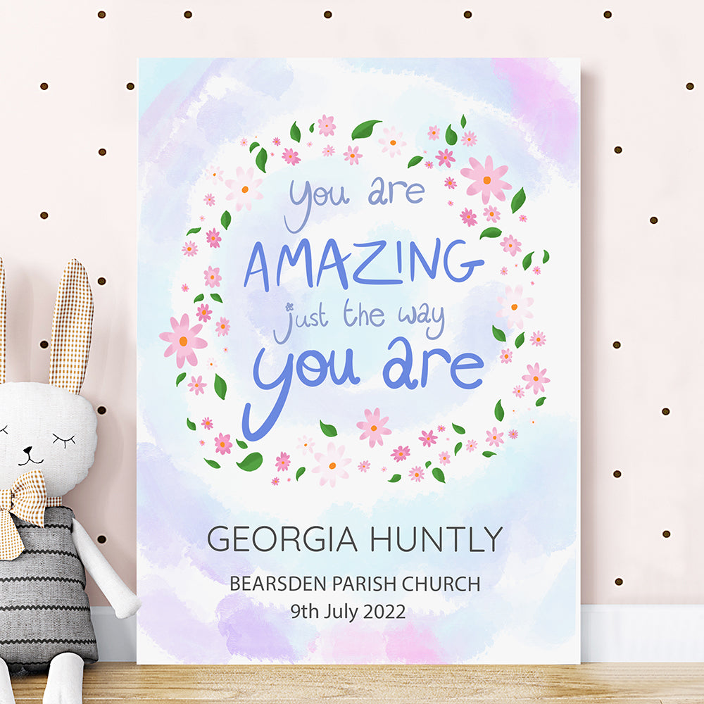 Personalised Just The Way You Are Framed Print