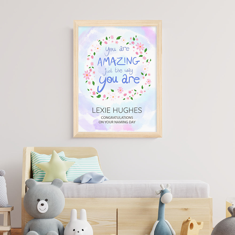 Personalised Just The Way You Are Framed Print