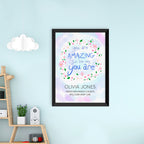 Personalised Just The Way You Are Framed Print