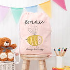 Personalised Kid's Buzzing Bee Nursery Bag