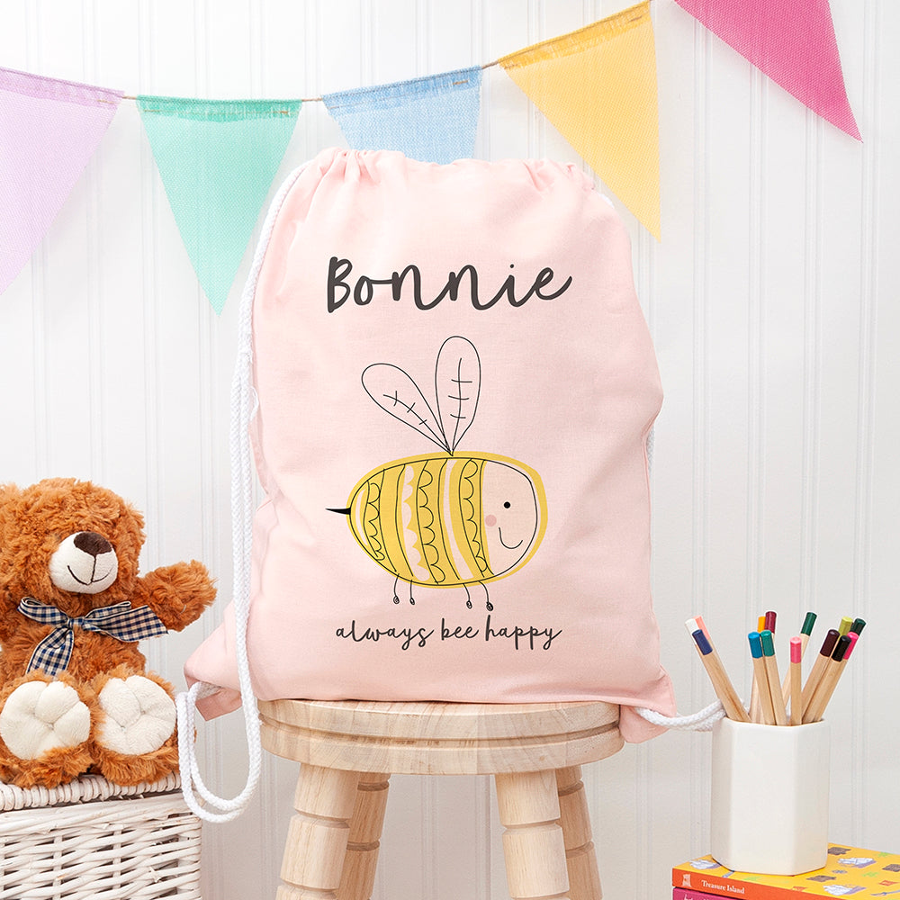 Personalised Kid's Buzzing Bee Nursery Bag