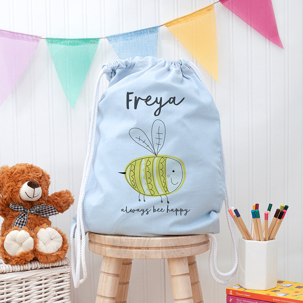 Personalised Kid's Buzzing Bee Nursery Bag