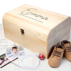 Personalised Kids Special Message Keepsake Wooden Chest