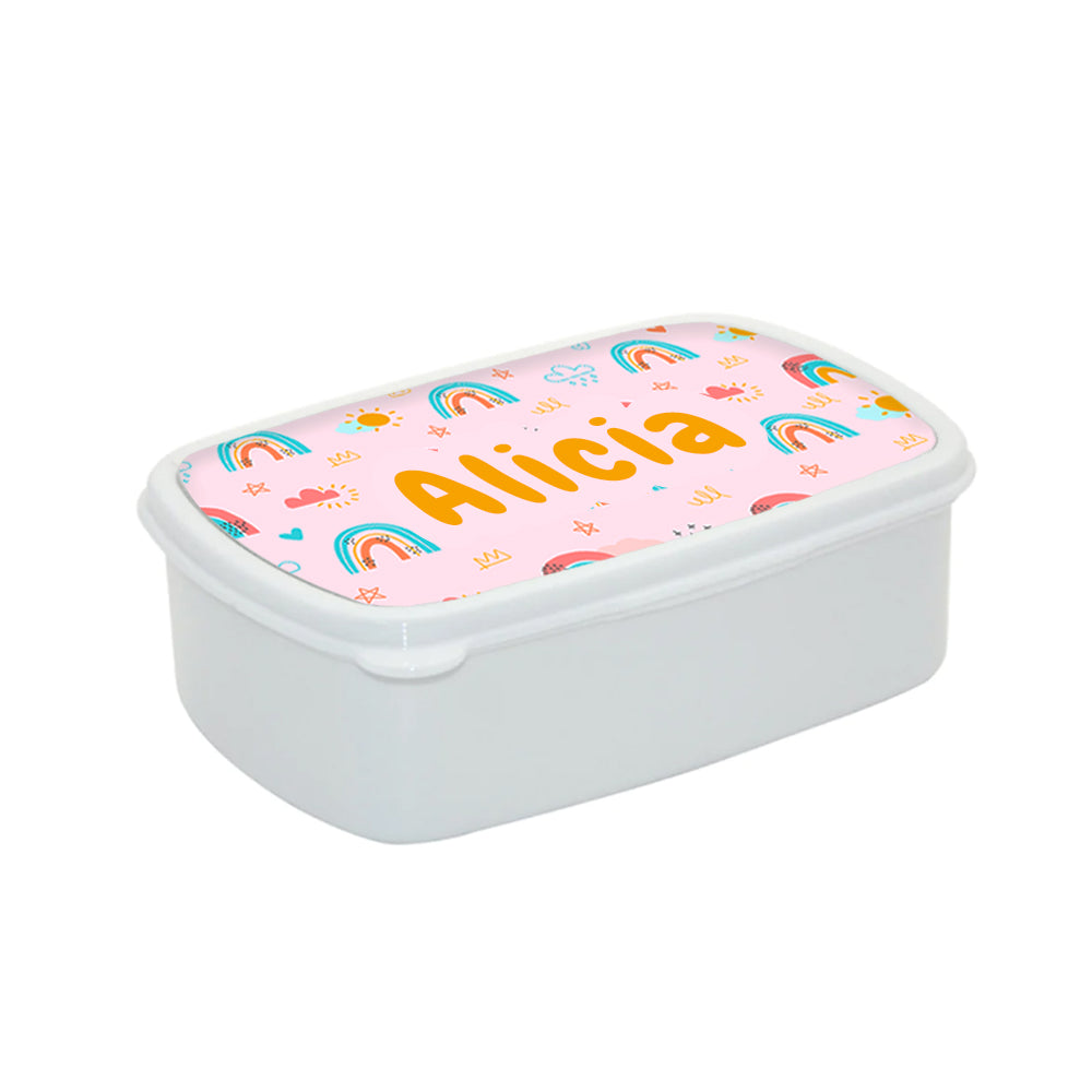Personalised Kids White Lunch Box