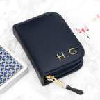 Personalised Leather Playing Card Case
