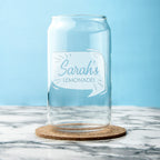 Personalised Lemonade Can Glass