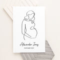 Personalised Line Art Mum to Be Print