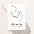 Personalised Line Art Relaxed Baby Print