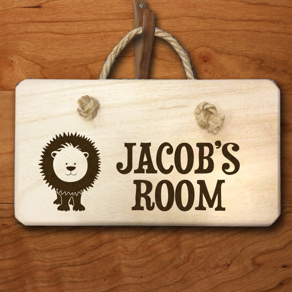 Personalised Kid’s Lion Door Sign
