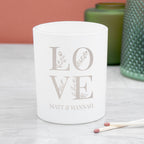 Personalised Love Candle Holder
