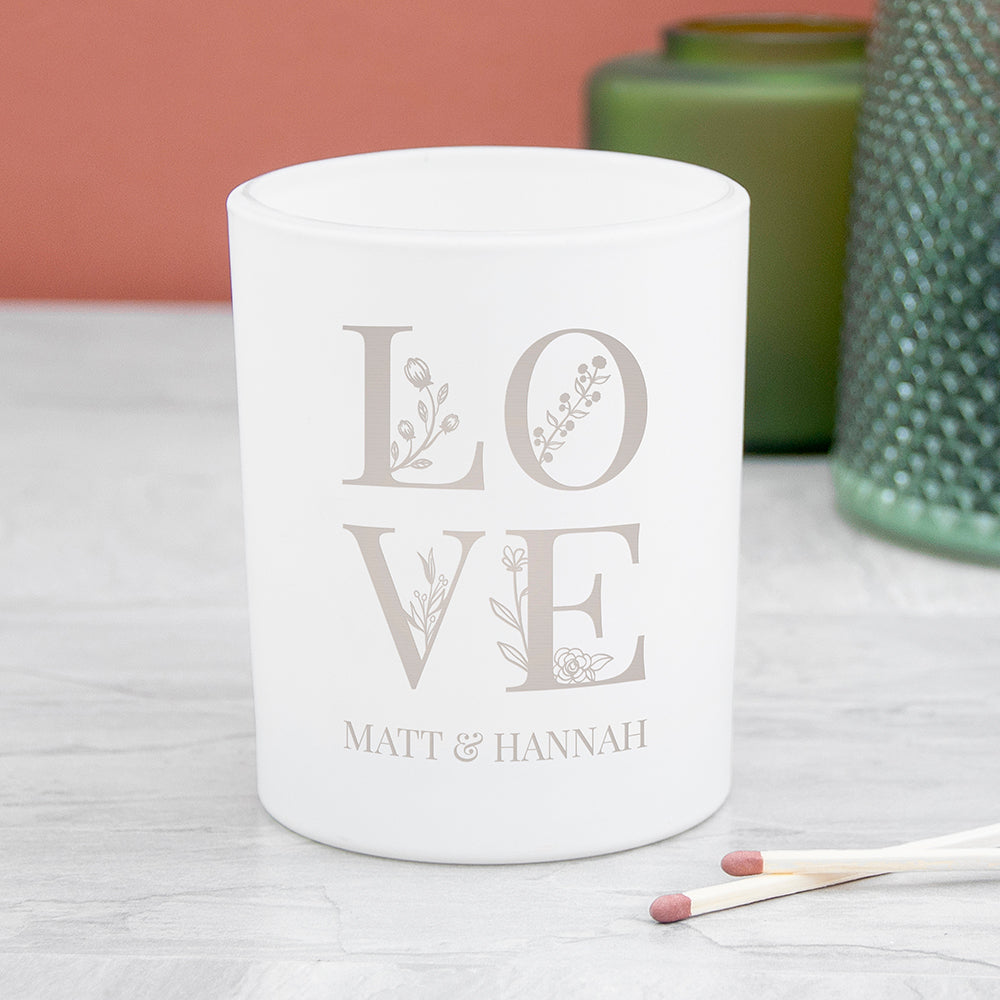 Personalised Love Candle Holder