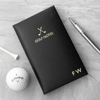 Personalised Luxury Leather Golf Notebook
