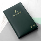 Personalised Luxury Leather Golf Notebook