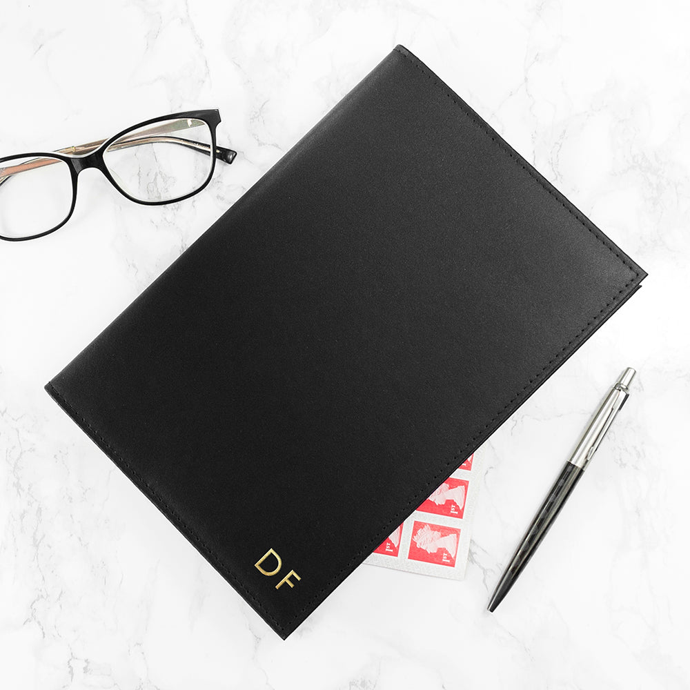 Personalised Luxury Leather Refillable Notebook