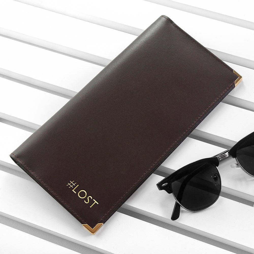 Personalised Luxury Leather Travel Wallet