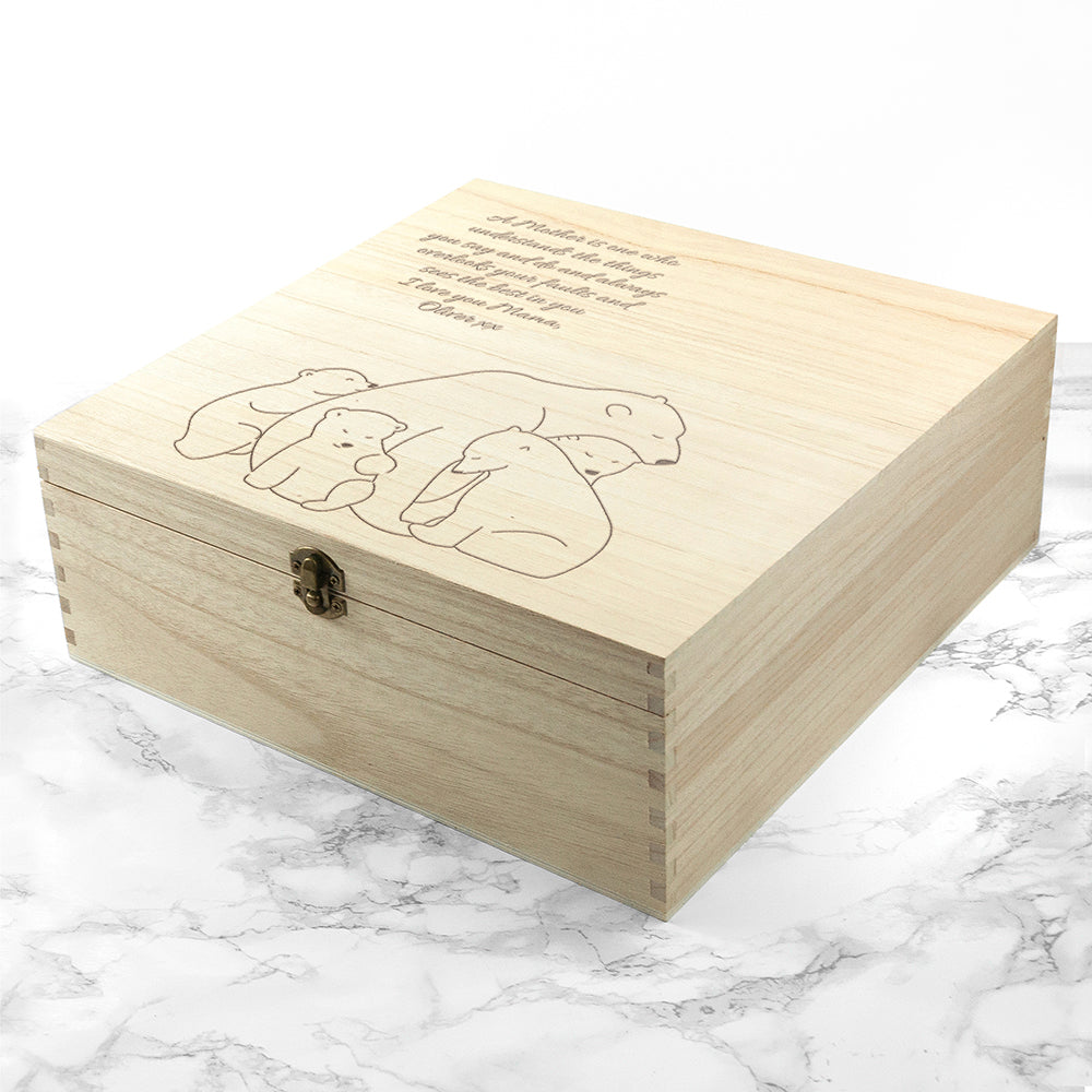 Personalised Mama Bear Keepsake Box