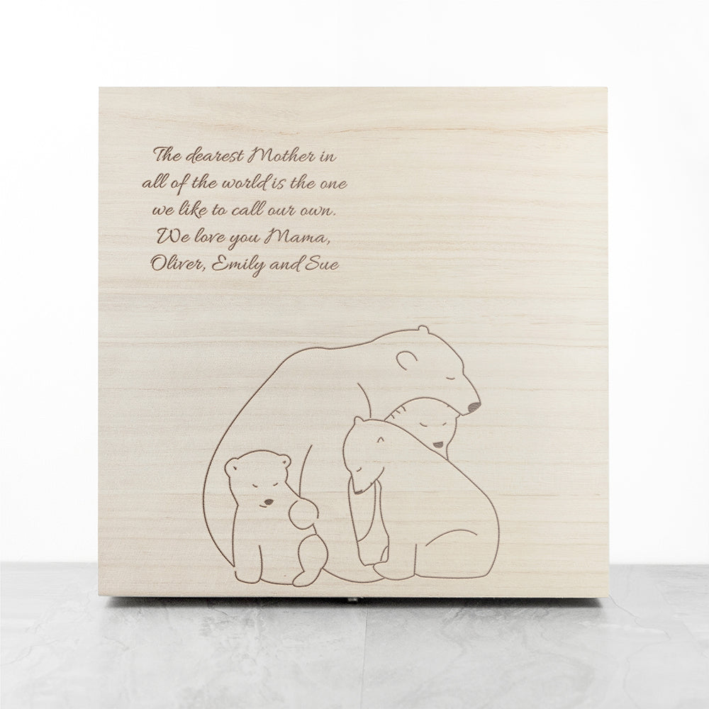 Personalised Mama Bear Keepsake Box