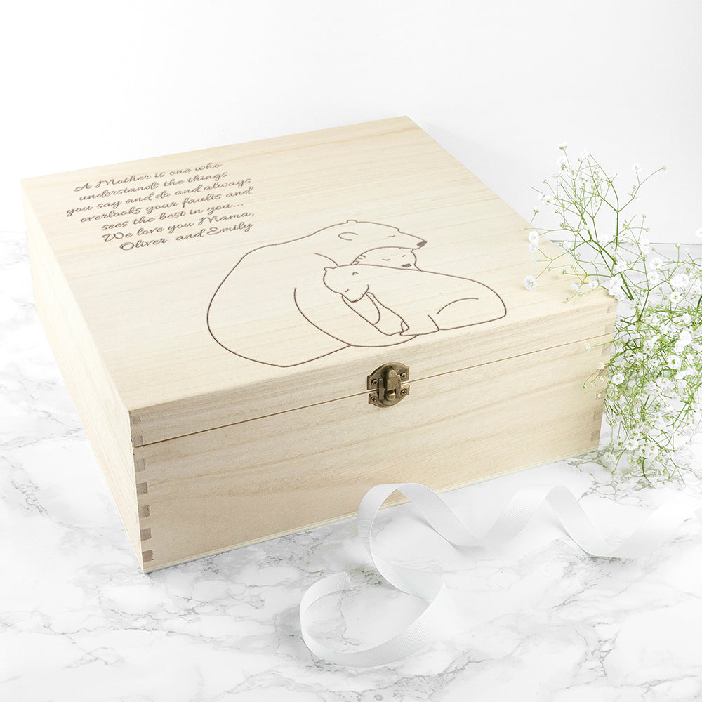 Personalised Mama Bear Keepsake Box