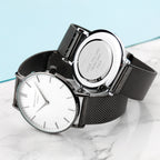 Personalised Men's Metallic Charcoal Grey Watch