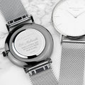 Personalised Men's Silver Eid Mubarak Watch