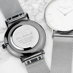 Personalised Men's Silver Eid Mubarak Watch