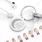 Personalised Moon and Back Keyring