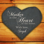 Personalised Mother's Heart Slate Keepsake