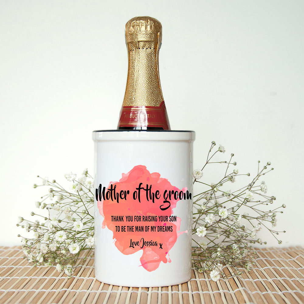 Personalised Mother of the Groom Miniature Champagne Bucket