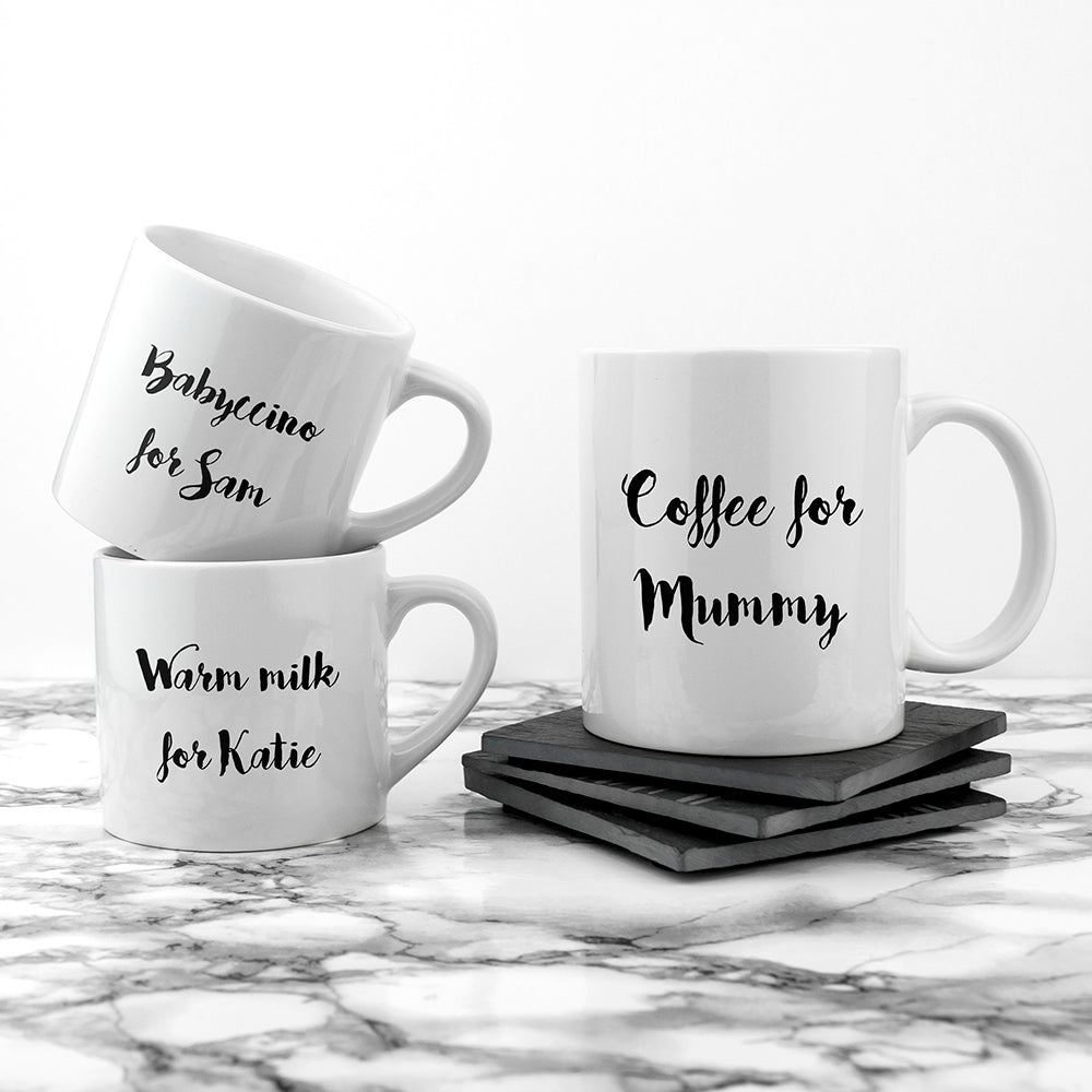 Personalised Mummy & Me Coffee and Catch Up Mugs