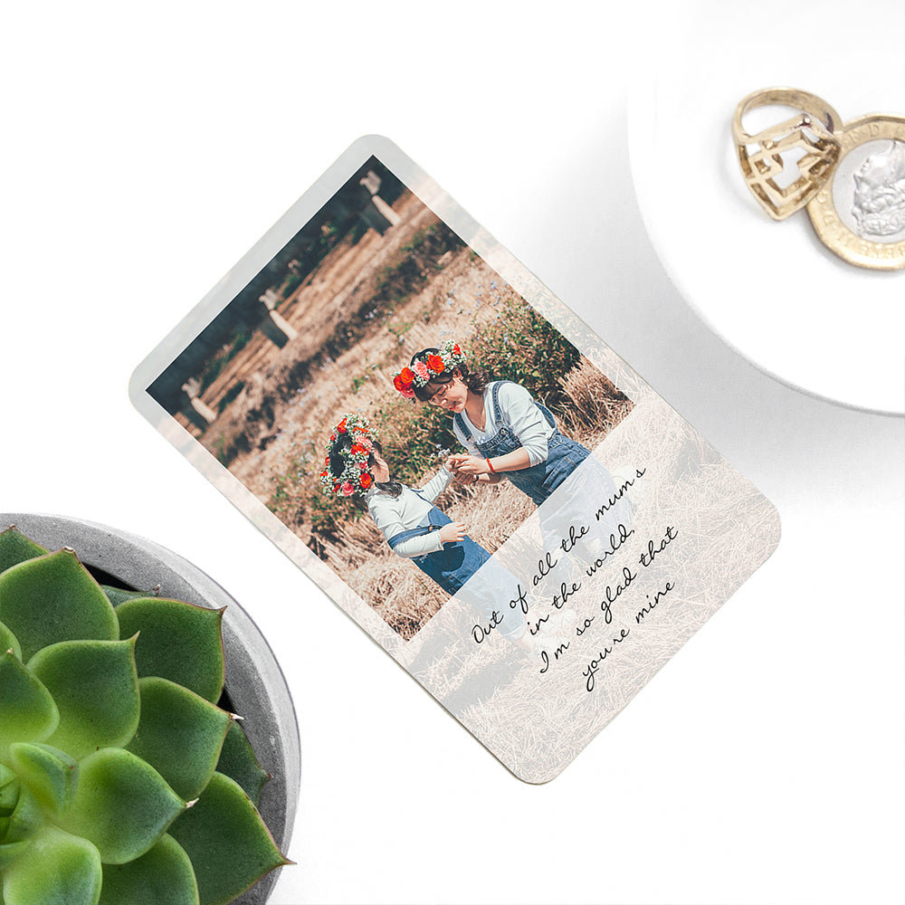 Personalised Mum's Photographic Wallet Keepsake