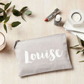 Personalised Luxury Canvas Make Up Bag