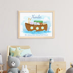 Personalised Noah's Ark Framed Print
