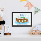 Personalised Noah's Ark Framed Print