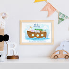 Personalised Noah's Ark Framed Print