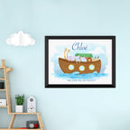 Personalised Noah's Ark Framed Print
