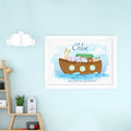 Personalised Noah's Ark Framed Print