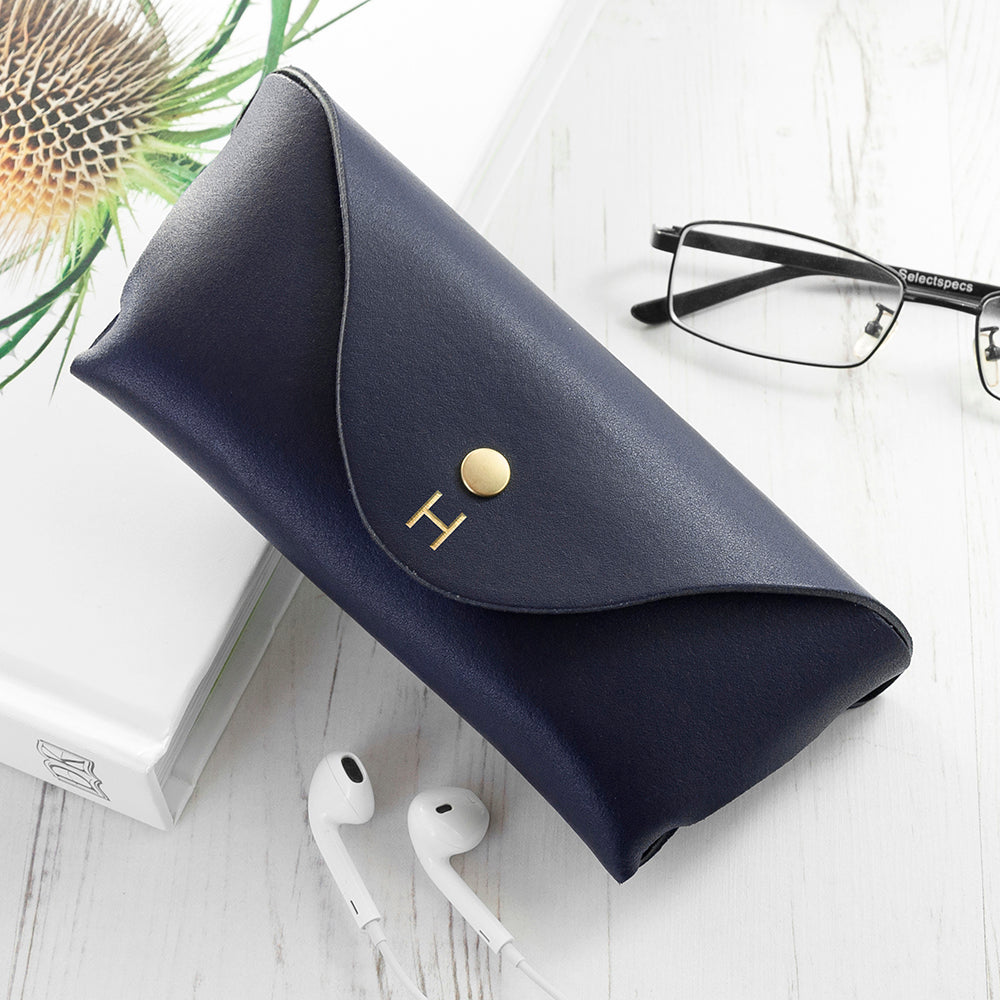 Personalised Origami Leather Glasses Case