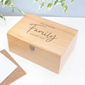 Personalised Our Family Keepsake Chest