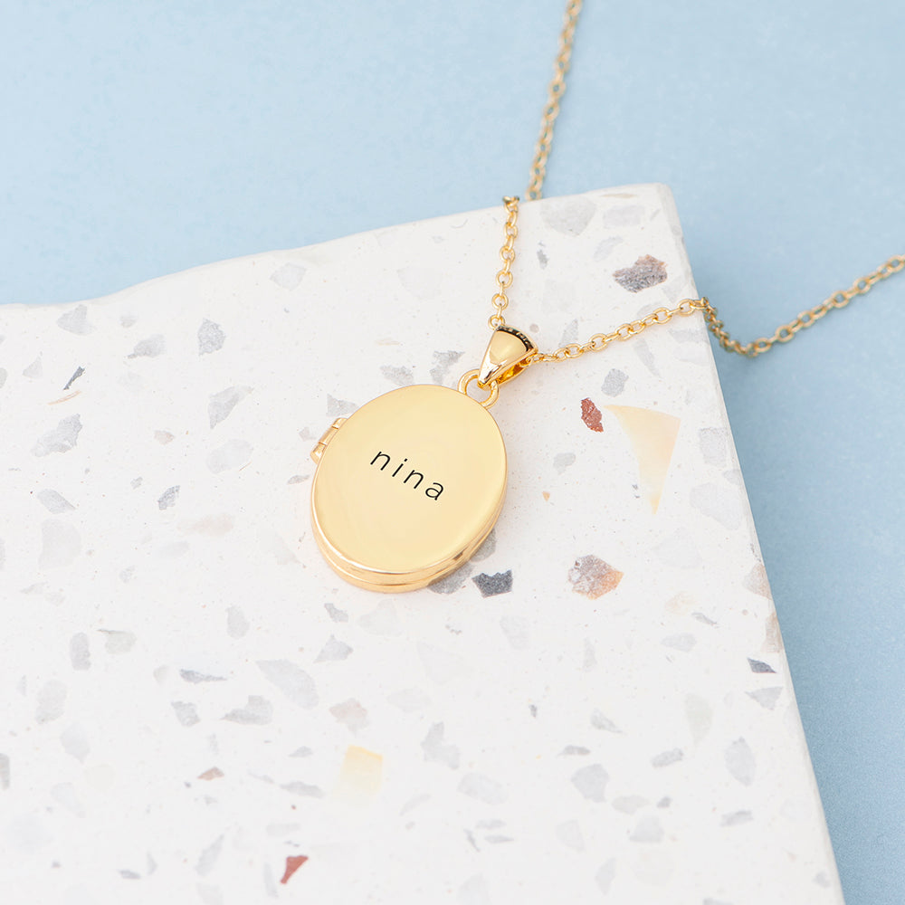 Personalised Oval Photo Locket