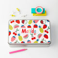 Personalised Patterned Metal Storage Tin