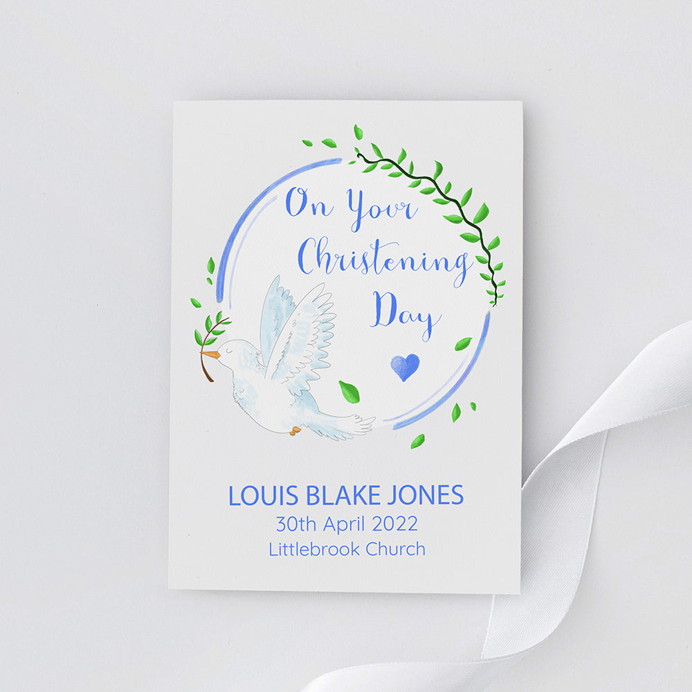 Personalised Peaceful Dove Framed Print
