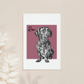 Personalised Pet Portrait Sketch Print